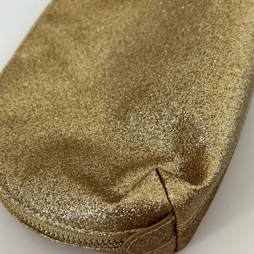 bareMinerals Shimmering Gold Pouch - Evening Bag - Cosmetics Bag - BRAND NEW